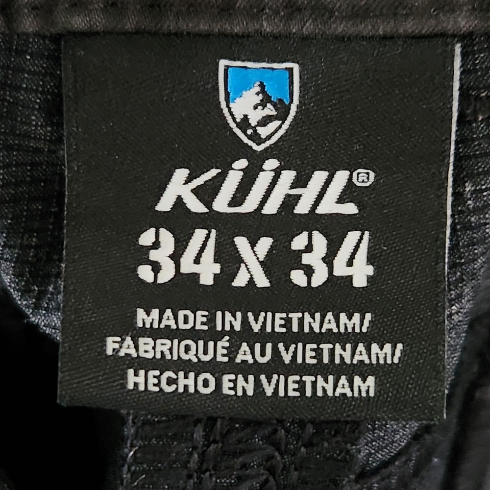 Kuhl Deceptr Pants Mens 34x34 Charcoal Gray Stretch Outdoor Hiking Lightweight - Picture 5 of 14